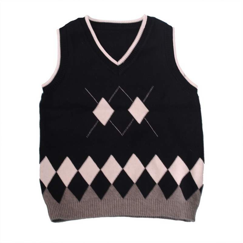 男女 英伦精梳棉背心